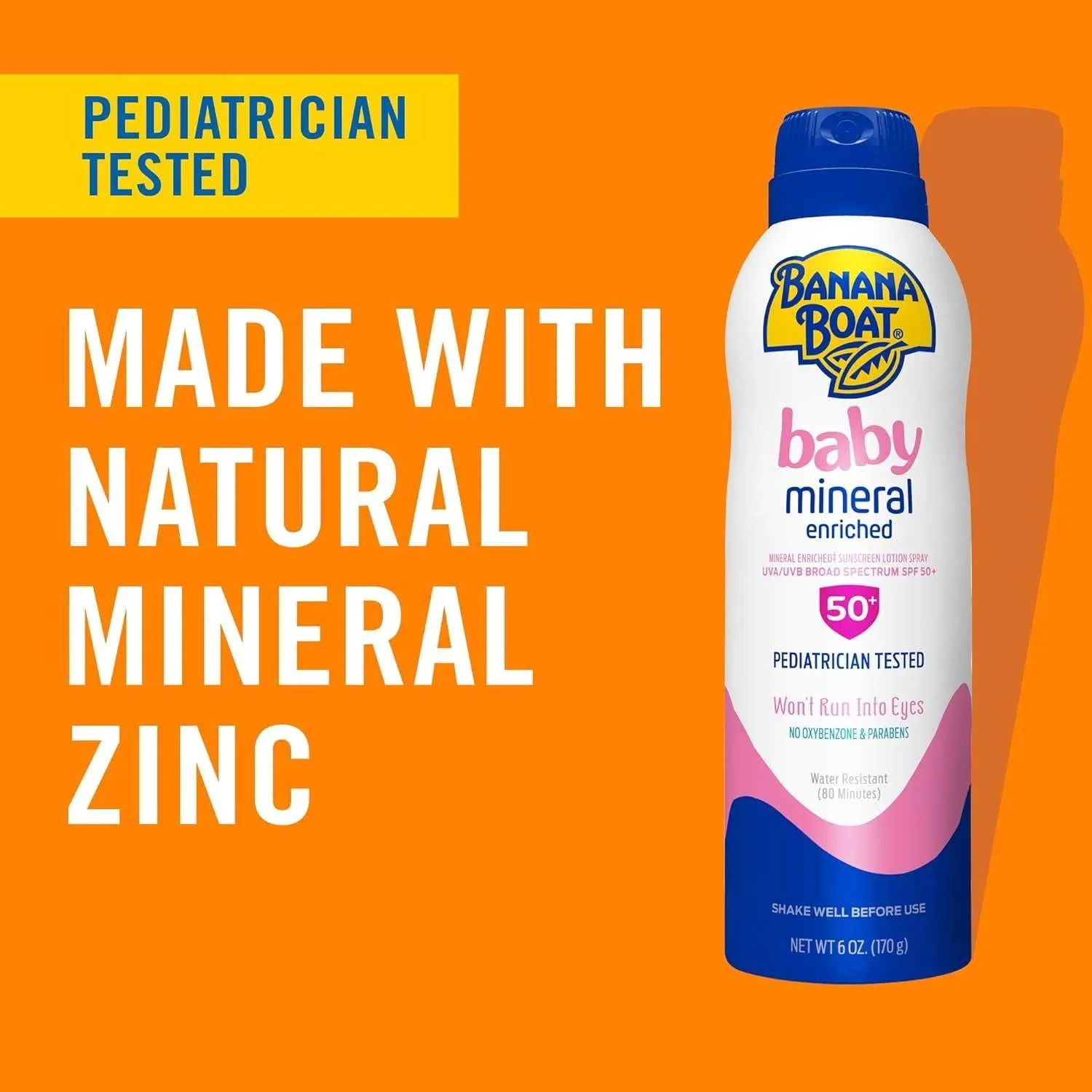 Banana Boat Baby Mineral Enriched Sunscreen Spray SPF 50 