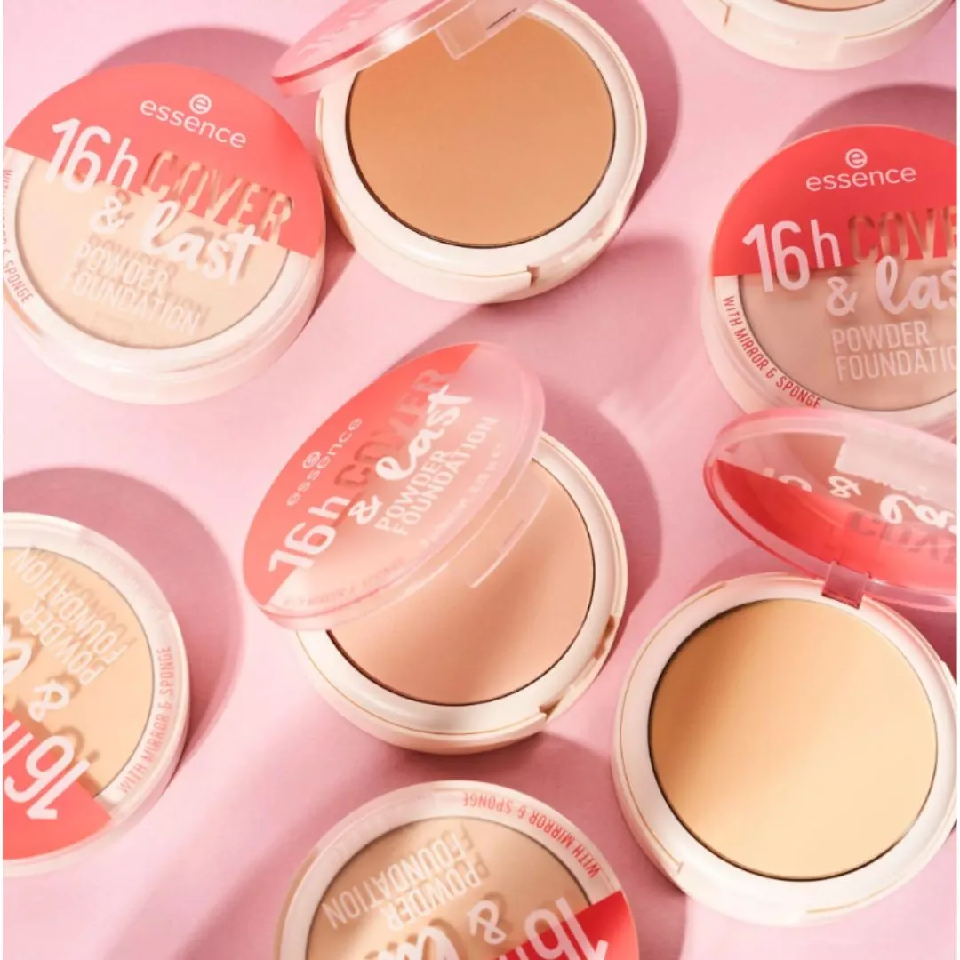 Essence 16h Cover & Last Powder Foundation 08 Sand
