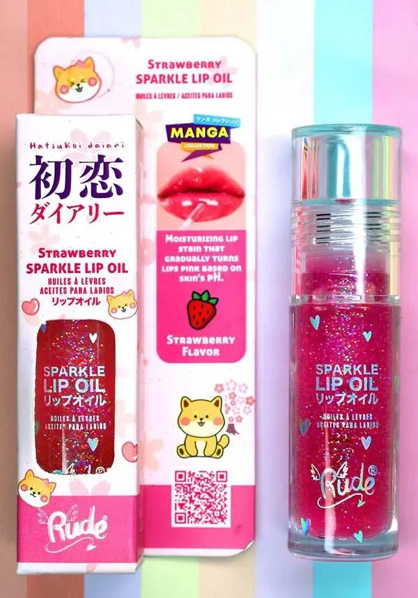 Manga [Strawberry] | SPARKLE LIP OIL