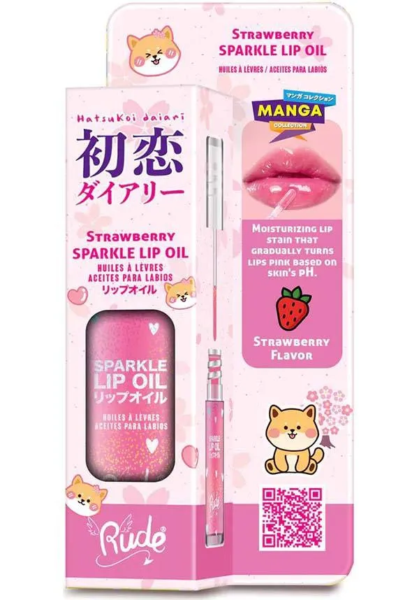 Manga [Strawberry] | SPARKLE LIP OIL