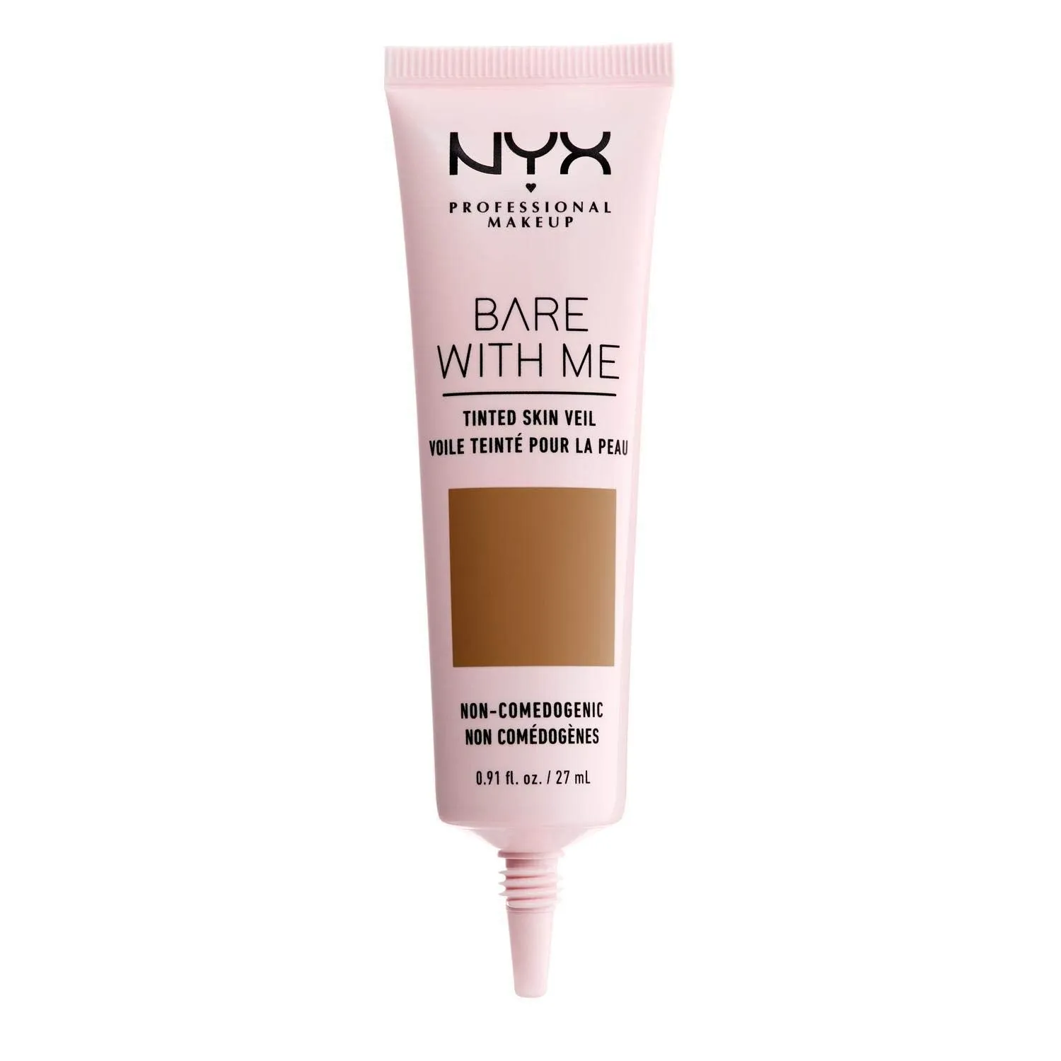 NYX PROFESSIONAL MAKEUP Bare With Me Tinted Skin Veil, Lightweight BB Cream - Cinnamon Mahogany