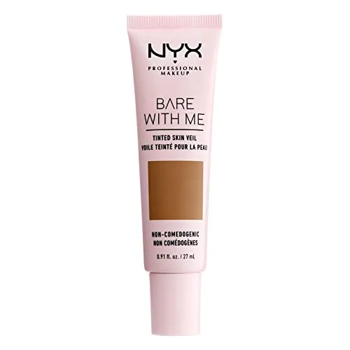 NYX PROFESSIONAL MAKEUP Bare With Me Tinted Skin Veil, Lightweight BB Cream - Cinnamon Mahogany