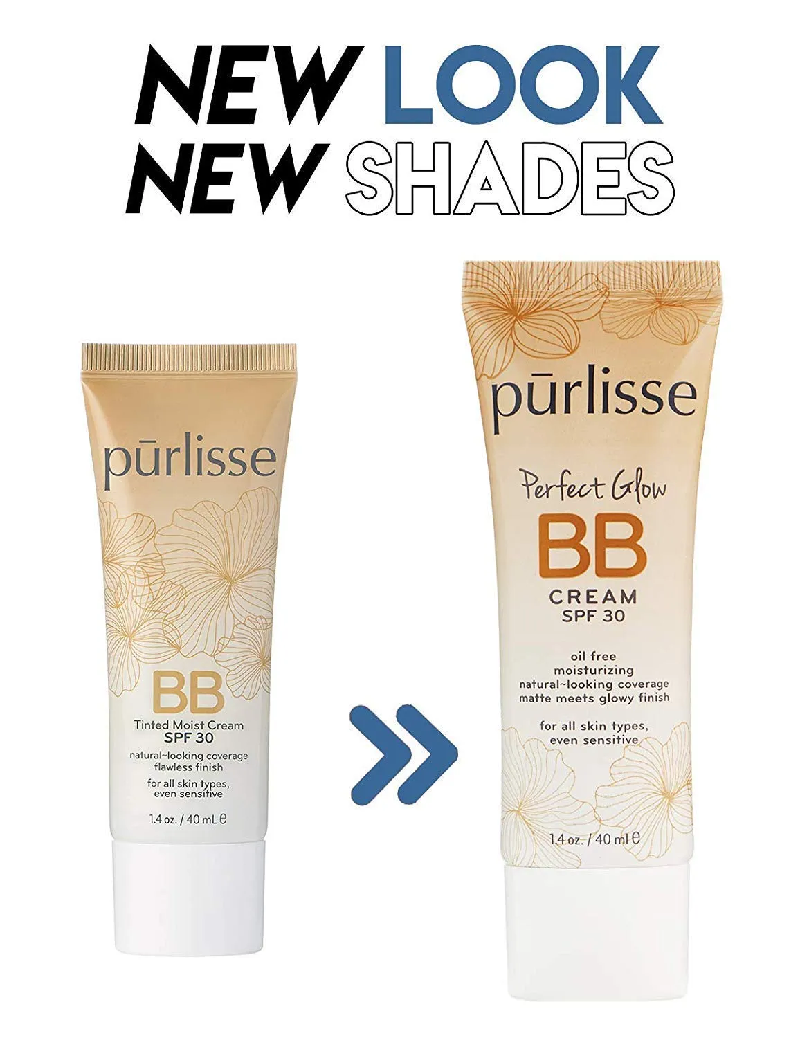 purlisse Perfect Glow BB Cream SPF 30: Clean & Cruelty-Free, Medium Flawless Coverage, Hydrates with Jasmine | Medium 1.4oz